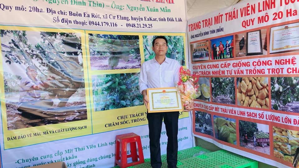 Trang trại mít Thái Viên Linh 20ha Nguyễn Đình Thìn ( 0944179116) tại buôn Ea Rớt, xã Cư Ealang, huyện Eakar, tỉnh Đăk Lăk đạt tiêu chuẩn chất lượng VietGAP về truy xuất nguồn gốc